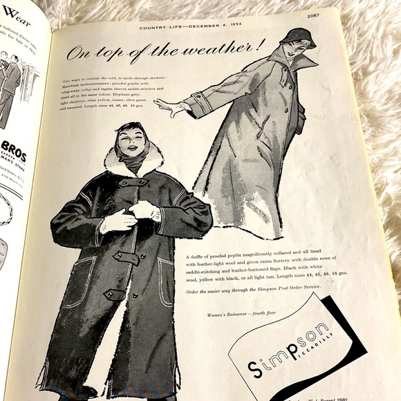 VINTAGE COUNTRY LIFE MAGAZINE Christmas Ads December 9, 1954 EUC - Picture 6 of 16